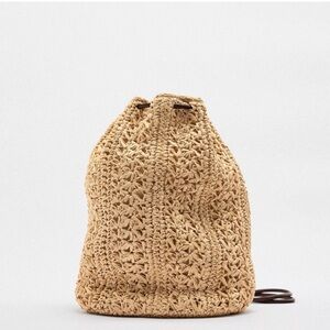 Zara Woven Backpack